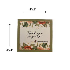 Thank You For your Order Card